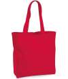 W265 Westford Mill Organic Premium Cotton Maxi Tote Bag Classic Red colour image